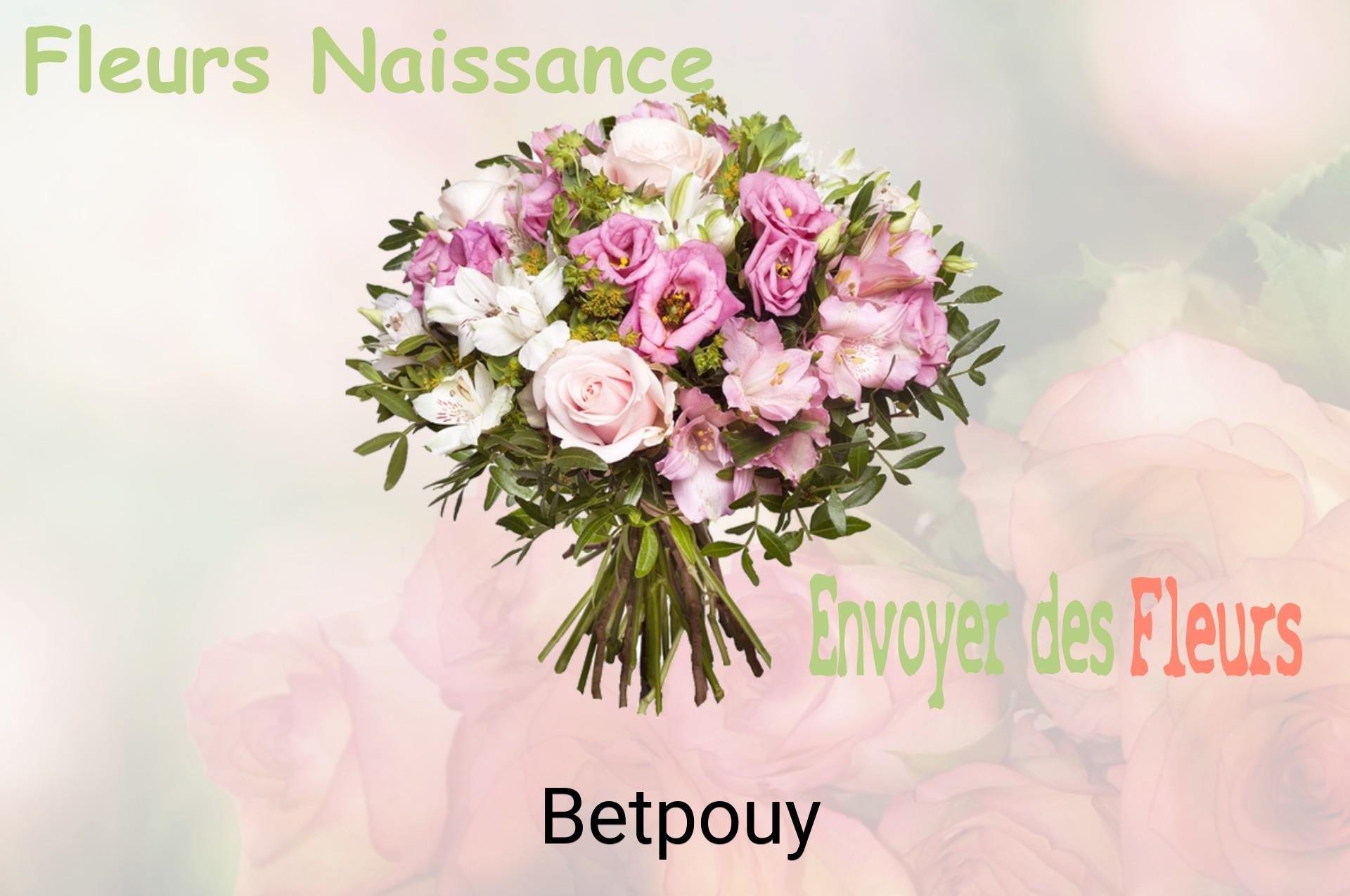 Bouquet de fleurs de naissance livré à Betpouy